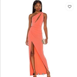 x Revolve Parker Maxi Dress in Coral